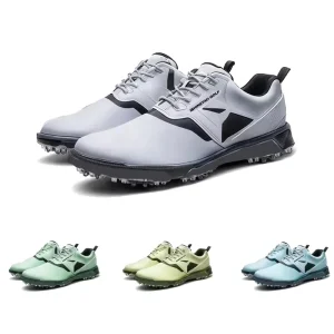 Men’s Professional Golf Sneakers Breathable Leather Footwear Non Slip Comfortable Design for Outdoor Sports Winter