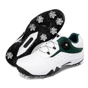 Men’s Professional Golf Training Shoes Rotary Buckle Spiked Waterproof Anti-slip Outdoor Women’s Golf Shoes 35-46