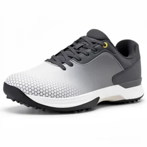 Men’s Professional Outdoor Waterproof Golf Shoes with Rubber Outsole and Non-Slip Sports Shoes