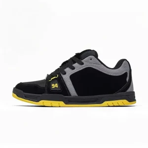 Men’s Professional Street Skateboarding Shoes Genuine Leather Cushioning Casual Low Top Fashion Trend Stretch Fabric