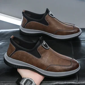 Men’s Pu Upper Walking Style Shoes Slip On Loafers