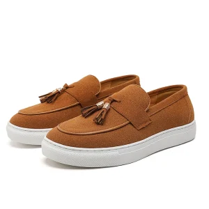 Men’s Retro Designer Dress Shoes Genuine Leather Casual Oxfords with Pointed Toe Easy Wear Large Sizes Loafers Collection