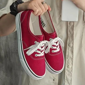 Men’s Retro Fashion Lightweight Sneakers Classic Comfortable Casual Walking Tennis Shoes Women Canvas Shoes Canvas Shoes for Men