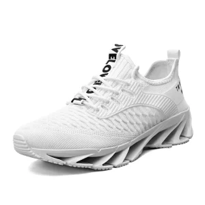 Men’s Road Running Shoes Jogging Sneakers Track Trail Running Minimal Slip on Pull on Canvas Air Mesh Athletic Lace up