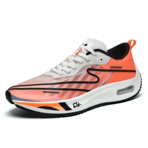 Men’s Road Running Shoes Sneakers Track Trail-Running Shoes Running Minimal Jogger Air Cushion Fabric Air Mesh Athletic Low-Top