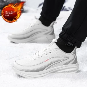 Men’s Road Running Shoes Sneakers Track Trail Running Shoes Running Minimal Jogger Jogging PU Leather Athletic Low-top Lace up
