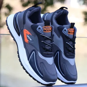 Men’s Running Shoes Breathable Mesh Lace Up Lightweight Casual Sports Shoes