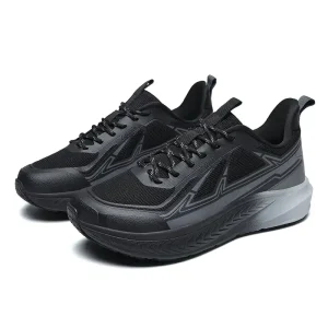 Men’s Running Shoes Jogging Breathable Mesh Cushioning Non-Slip Outdoor Trainer Race Sneakers Off-road Wide Toe Box Shoes