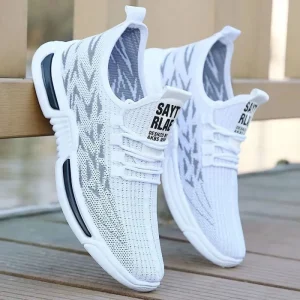Men’s Running Shoes with Breathable Fabric Surface