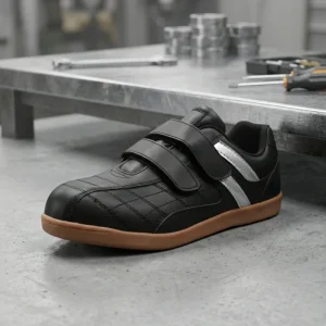Men’s Safety Shoes Magic Strap Steel Toe Sneakers Factory Work Footwear