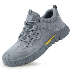 Men’s Safety Shoes Steel Toe Anti Smashing Anti Puncture Comfortable Wear Resistant Work Footwear