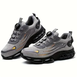 Men’s Safety Shoes Suitable for Construction Work Leisure Sports Shoes Anti Puncture and Anti Smashing Steel Toe Shoes