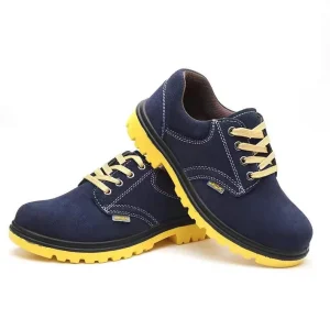 Men’s Safety Shoes with Steel Toe Anti-Smash and Anti-Puncture Lightweight and Wear-Resistant Welding Protective Shoes