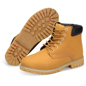Men’s Safety Work Boots with Steel Toe Cap Puncture Resistant Waterproof Comfortable Durable Safety Shoes for Heavy Duty