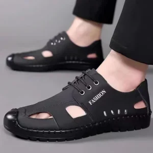 Men’s Sandals Breathable Casual Soft Soled Hollowed Out Lightweight and Comfortable Anti Slip and Wear resistant Beach Shoes
