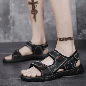 Men’s Sandals Casual Driving Outside Wear Dual Use Beach Sandal