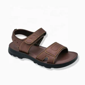 Men’s Sandals Leather Open Toe Beach Sandal Outdoor Summer Sport Sandals Shoes for Men