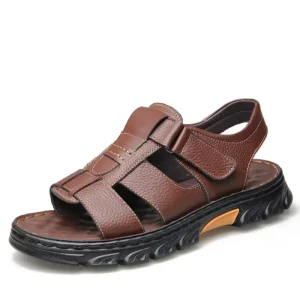 Men’s Sandals Wear-resistant Non-slip Waterproof Beach Shoes Driving Sports Plus Size