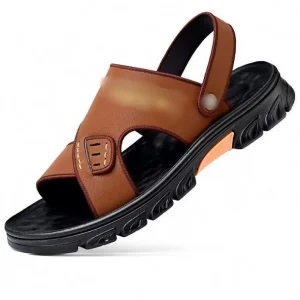 Men’s Sandals With Soft Soles Breathable Casual Shoes Outdoor Fashion One Foot Sandals