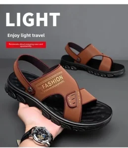 Men’s Sandals and Slippers Dual Purpose for Summer Durable Outdoor Use Thick Sole