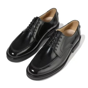 Men’s Shiny Leather Business Shoes Thick Soled Derby Shoes Breathable and Non slip C Formal Commuting Shoes