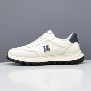 Men’s Shoes Breathable Cowhide Casual Shoes Soft Men’s Sports Running Shoes