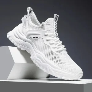 Men’s Shoes Breathable Thin Odor-proof Mesh Shoes Hollow Mesh Sports Casual Running