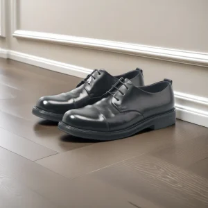 Men’s Shoes British Style Formal Business Casual Leather Derby Shoes Three Joint Oxford Height Increasing Thick Soles