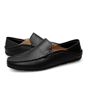 Men’s Shoes Casual Summer Men’s Loafers Lightweight Breathable Slip On Boat Shoes