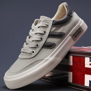 Men’s Shoes Casual Versatile Fashionable Breathable Durable Rubber Sole Trendy Flat Canvas Shoes