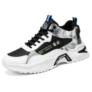 Men’s Shoes Fall New High Top Sports Leisure Running Small White Shoes