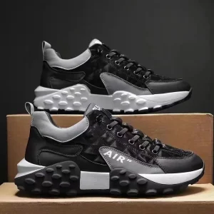 Men’s Shoes Fashion Sports Leisure Running Fashion Cloth Shoes For Men Sneakers For Men Reflective black