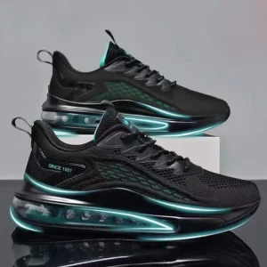Men’s Shoes Fashionable Full Palm Air Cushion Running Shoes Breathable Cross-border Large Size Thick Soled Trendy Shoes