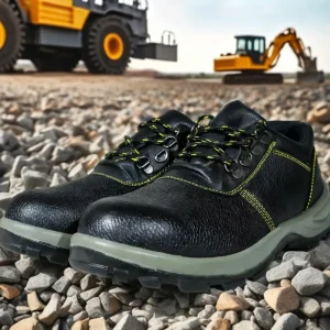 Men’s Shoes Genuine Leather Factory Work Boots Lace up Steel Toe Anti piercing Protection Safety Puncture Resistant