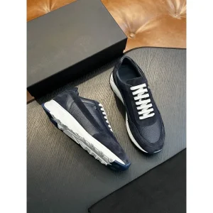 Men’s Shoes Genuine Leather Stitched Sports Comfortable Casual Shoes High Quality Outdoor Men’s Walking Shoes