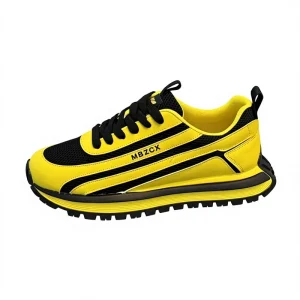 Men’s Shoes Height Increasing Breathable Lace-Up Summer Trendy Fashion Mesh Ins Dad Shoes Versatile Sports Casual PVC