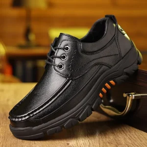 Men’s Shoes High End Men’s Business Formal Leather Shoes Daily Casual Non slip Large Size Soled Shoes