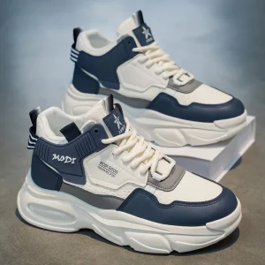 Men’s Shoes New Arrival Breathable Youth High Sports Sneakers Trendy Versatile Heighten Casual Walking Style Shoes