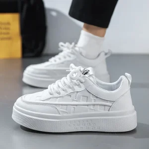 Men’s Shoes New Autumn Breathable White Sneakers Men’s Thick Soled Casual Sports Men’s Skate Shoes Student Fashion Trendy