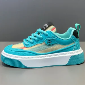 Men’s Shoes New Summer Breathable Mesh Casual Shoes Lightweight Height Increasing Board Shoes