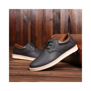 Men’s Shoes PU Waterproof and Anti Slip Large Toe Leather for Men’s Work Casual Shoes New Trendy for Men’s Shoes