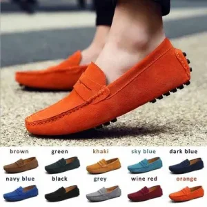 Men’s Shoes Skateboard-style Casual Shoes PU Leather Men Loafers Moccasins Slip-on Walking Style Shoes