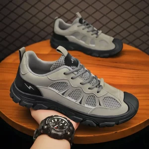 Men’s Shoes Sneakers Breathable Mesh Upper Durable Sweat Absorbent Non slip Work Shoes Casual Sneakers
