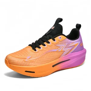 Men’s Shoes Sneakers Mesh Upper with Carbon Plate Cushioning Rebound Professional Racing Sports Running Shoes