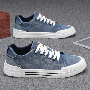 Men’s Shoes Summer New Fashion Trendy Versatile Lace-Up Sneakers Breathable Casual Durable Large Size