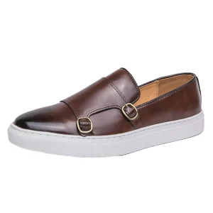 Men’s Size 38-46 Slip On Casual Shoe Breathable Dress Loafers Lighted Waterproof Anti Slip Features for Spring Summer Autumn