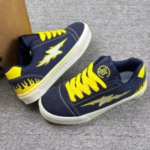 Men’s Skateboard Shoes Mesh Upper Lace-Up Retro Casual Sneakers All Seasons