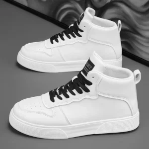 Men’s Skateboarding Shoes Sneakers Skate Shoes Genuine Leather Patent Leather Low Top Flats Retro Thickened Fleece Cotton Padded