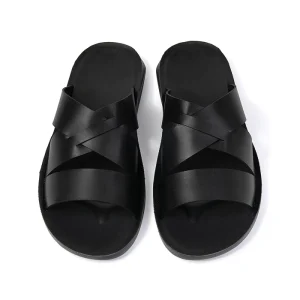 Men’s Slide Sandals Comfort Soft Sole Anti-Slip Slippers Indoor Outdoor Beach Shoes Casual Daily Wear Lightweight Male Footwear