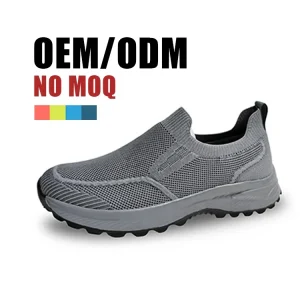 Men’s Slip On Comfort Casual Shoes Breathable Lightweight Durable Walking Style with Fabric for Spring and Autumn